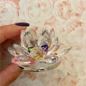 Crystal Lotus Flower Decor